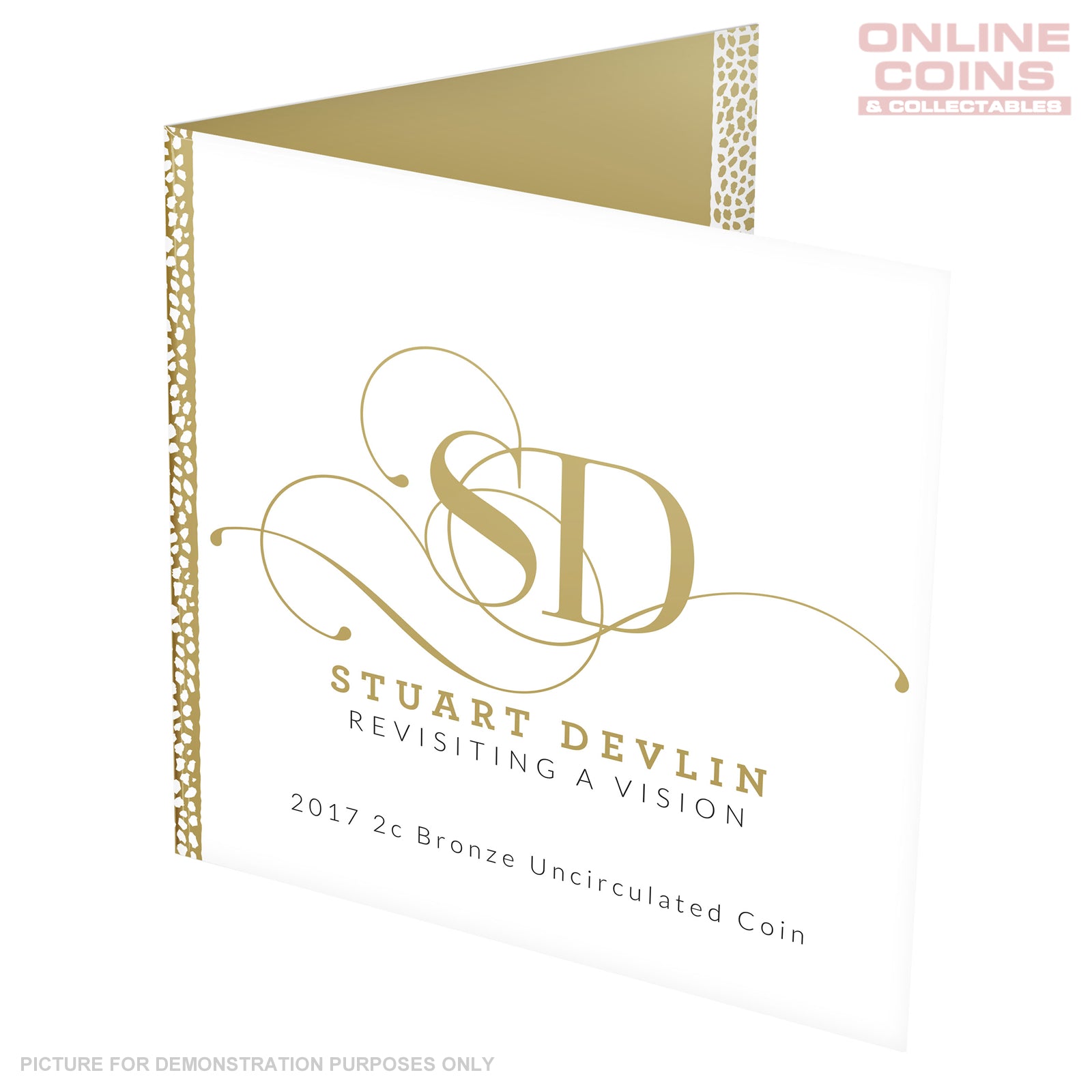 2017 Stuart Devlin - Revisiting a Vision- 2c Bronze Uncirculated Coin In Card